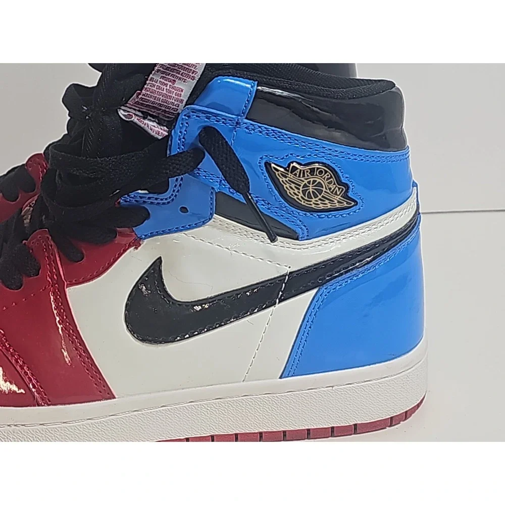 Air Jordan 1 Retro Mens Size 8 High OG Fearless Red/White/Blue/Black CK5666-100